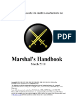 Marshal's Handbook: March 2018