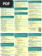 Python Cheat Sheet | PDF | Data | System Software
