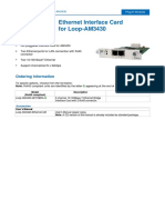 Ethernet Interface Card For Loop-AM3430: Features