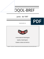 Traducción WHOQOL-BREF and Scoring Instructions - En.es