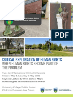 Critical Exploration of Human Rights: When Human Rights Become Part of The Problem