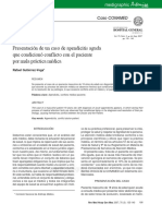 Presentación de Un Caso de Apendicitis Aguda Que Condicionó Conflicto Con El Paciente Por Mala Práctica Médica