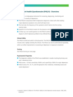 Tool - phq9 The Patient Health Questionnaire (PHQ-9) - Overview