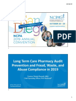 Long Term Care Pharmacy Audit Prevention and Fraud, Waste, and Abuse Compliance in 2019