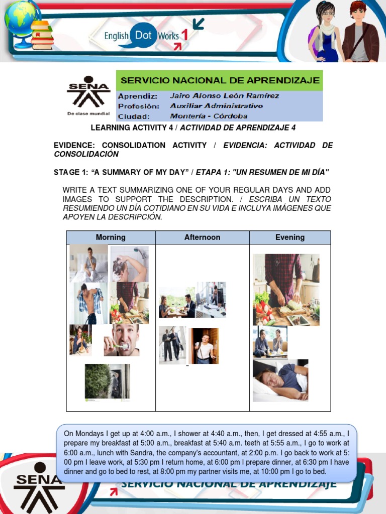 Learning Activity 4 / Actividad de Aprendizaje 4 Evidence ...