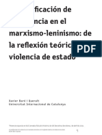 Baro I Queralt, Xavier - Justificacion Violencia Marxismo - 2020