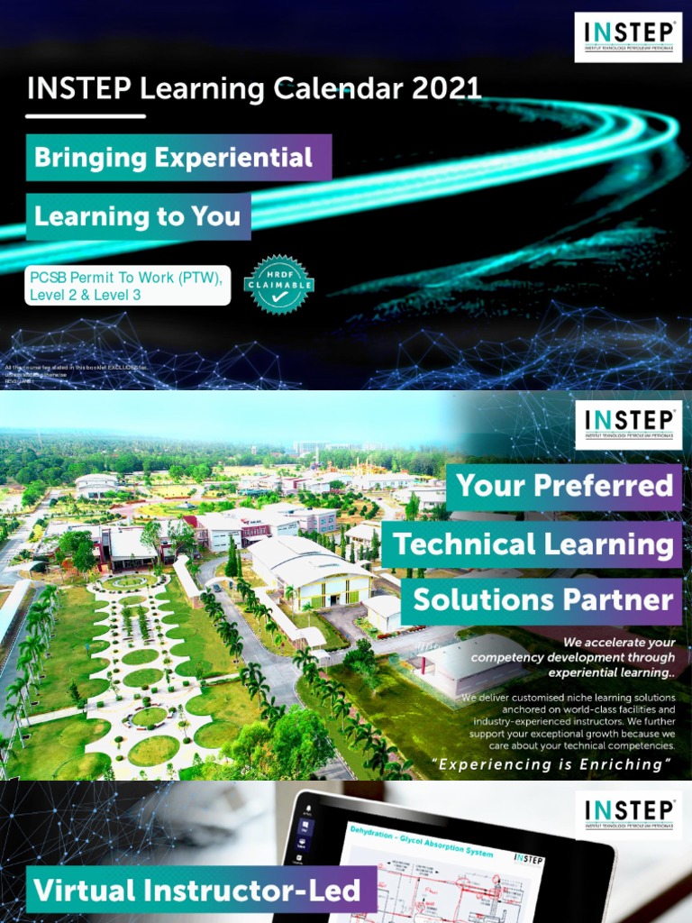 Learning Calendar 2021 PTW L2 L3 Only (Revision 2) PDF Human