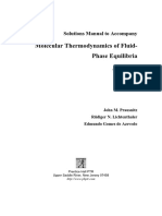 Molecular Thermodynamics of Fluid-Phase Equilibria: Solutions Manual To Accompany