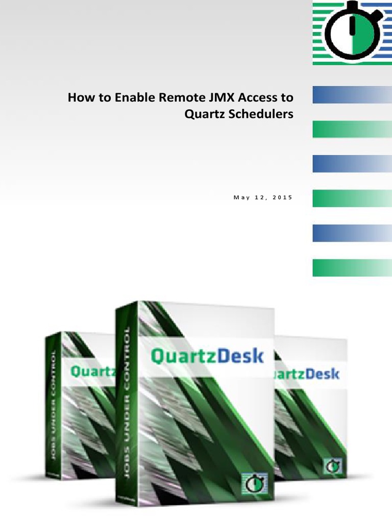 How To Enable Remote JMX Access To Quartz Schedulers PDF Java