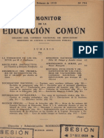 El Monitor de la educación común- Feb de 1939- Argentina