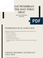 Syarat Pendirian Apotek Dan Toko Obat - Nira Dwi A - 106