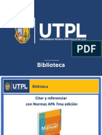 Normas de Citación y Referencia APA 7ma. Biblioteca UTPL 2020