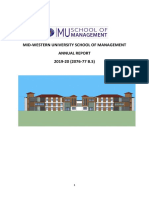 Mid-Western University School of Management Annual Report 2019-20 (2076-77 B.S)