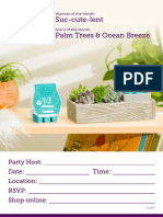 Suc-Cute-Lent Palm Trees & Ocean Breeze: Party Host: Date: Time: Location: RSVP: Shop Online