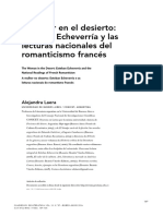LAERA, A., La Mujer en El Desierto. Esteban Echeverría y Las Lecturas Nacionales Del Romanticismo Francés