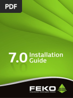 FEKO 7.0 InstallationGuide