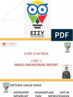Unit 5 - Cost Control I Menu Engineering Report