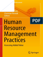 Human Resource Management Practices - Assessing Added Value - Maike Andresen & Christian Nowak - 2015