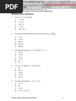 Unit 3 Mathematical Methods SAC Practice | PDF | Function (Mathematics ...