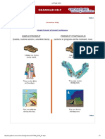 simple past x present continouns