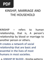 Kinship, Marriage and The Household