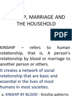 Kinship, Marriage and The Household