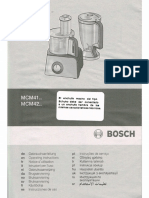 Manual Instrucciones Bosch Centro Cocina