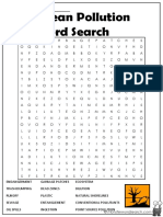 Ocean Pollution Word Search