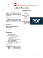 Imidikon Magnet Wire: General Description Principal Applications