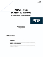 Pinball Schematic Manual: Including Cabinet and Backbox Parts