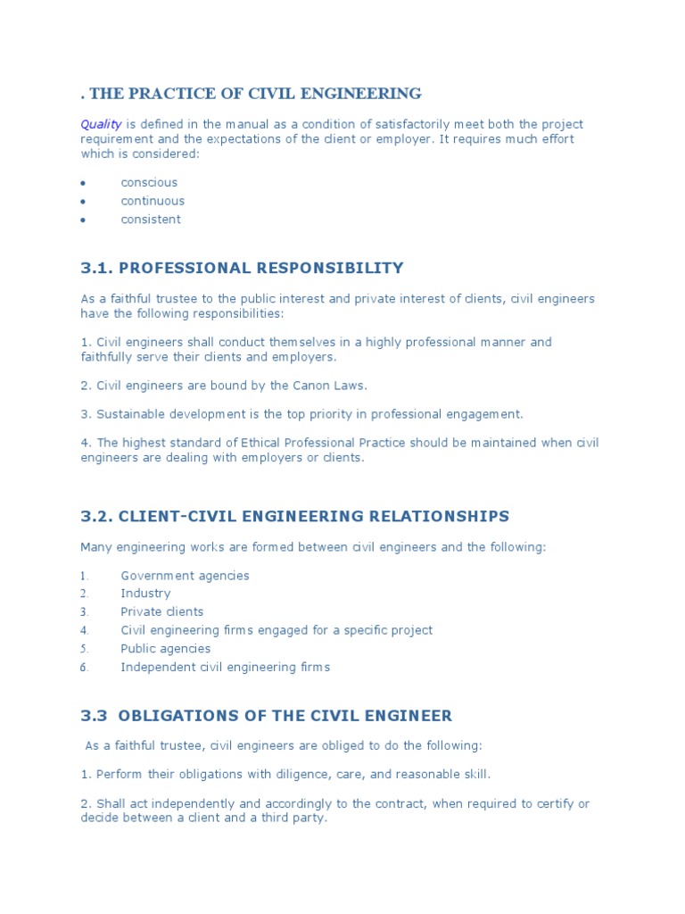 Civil Engineer Responsibilities and Ethics | PDF | Mediation | Damages