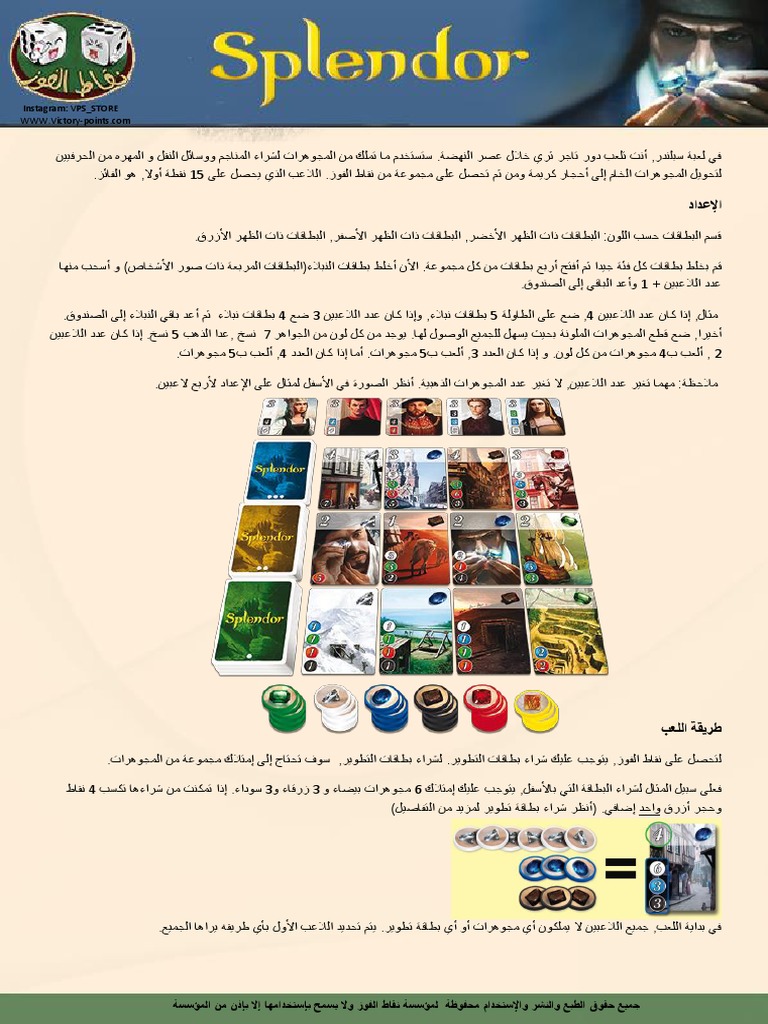 Splendor Rules | PDF