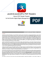 Javelin3/Javelin3Pro PDF Readers: Secure PDF Reader Program For The Drumlin Digital Rights Management (DRM) Service