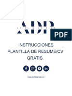 Instrucciones Plantilla de ResumeCV Gratis