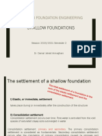 Week 4, Shallow Foundation, Settlement