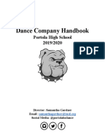 Phs Dance Company Handbook