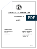 Labour Laws and Industrial Laws: A Project Report On