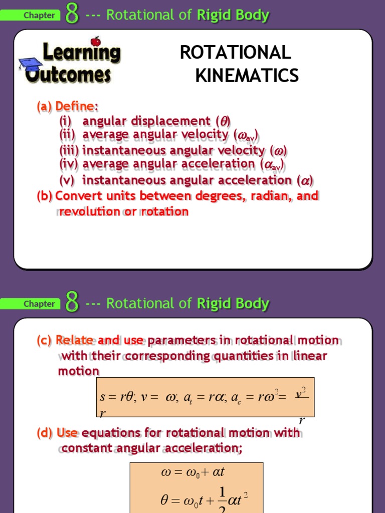 Translational vs Rotational Motion Explained | PDF | Rotation Around A ...