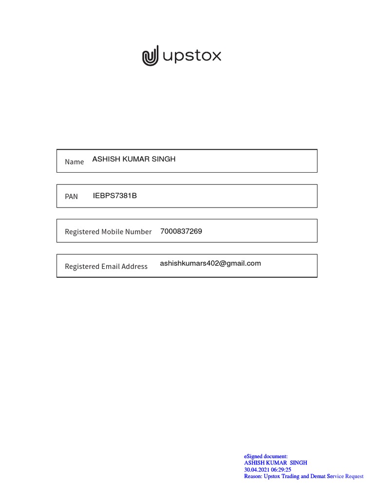 Account Modification Request | PDF | Equity Securities | Market (Economics)