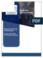 Tugas Quality Assurance - Resume Ultrasound - Muhammad Afendy