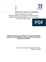 Análisis de La Relación Entre Intención y Acción en El Ámbito Del Comportamiento Proambiental