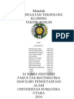 Makalah Bioteknologi Kloning Metode