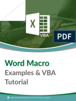 Word VBA Tutorial