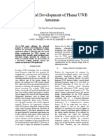 Research and Development of Planar UWB Antennas: Abstract-This Paper Addresses The Advanced