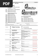 Mercedes Benz Maintenance Service & Inspection Sheet May'13