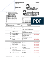 Mercedes Benz Maintenance Service & Inspection Sheet May'13