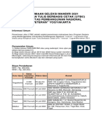 Penerimaan Seleksi Mandiri 2021 Jalur Ujian Tulis Berbasis Cetak (Utbc) Universitas Pembangunan Nasional "Veteran" Yogyakarta