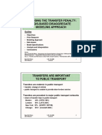 Assessing The Transfer Penalty: A Gis-Based Disaggregate Modeling Approach