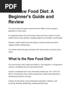 The Raw Food Diet: A Beginner's Guide and Review