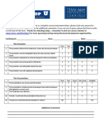 Evaluation Form Sample